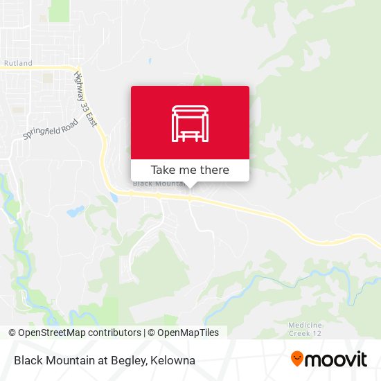 Black Mountain at Begley map