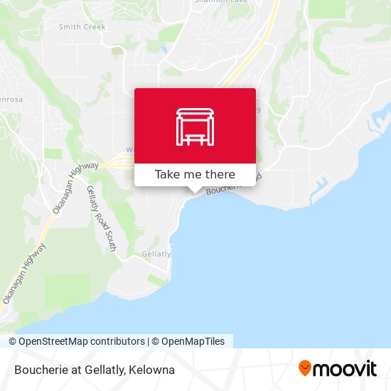 Boucherie at Gellatly map
