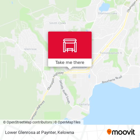 Lower Glenrosa at Paynter map