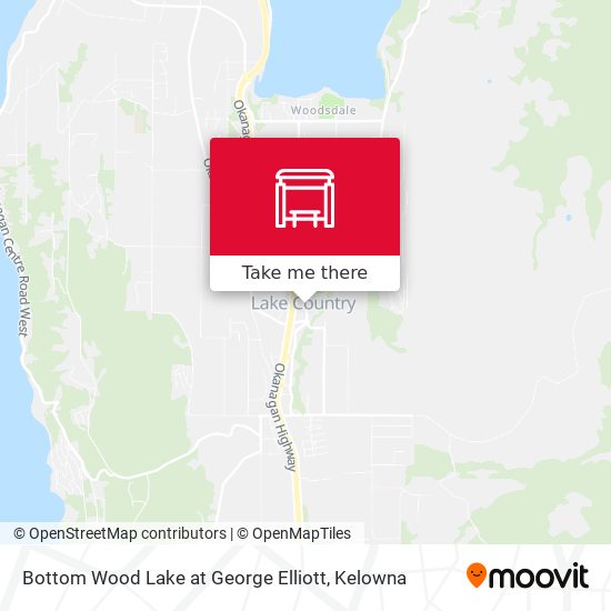 Bottom Wood Lake at George Elliott map