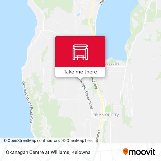 Okanagan Centre at Williams map