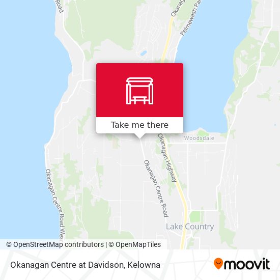 Okanagan Centre at Davidson map