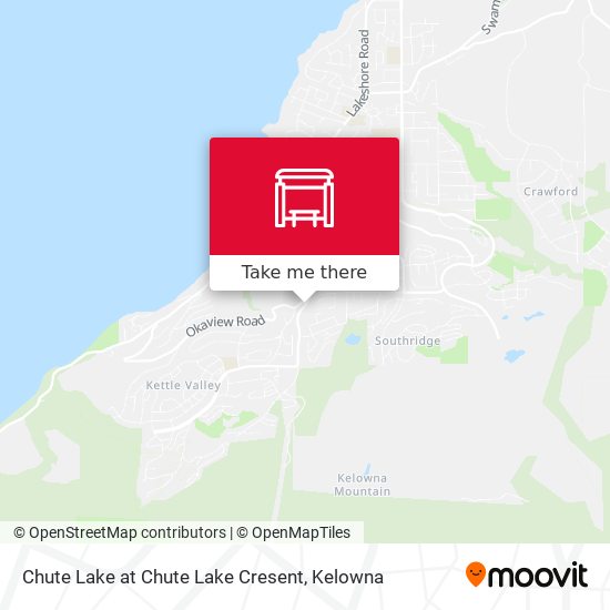 Chute Lake at Chute Lake Cresent map