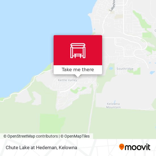 Chute Lake at Hedeman map