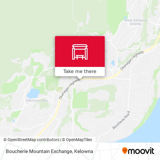 Boucherie Mountain Exchange map
