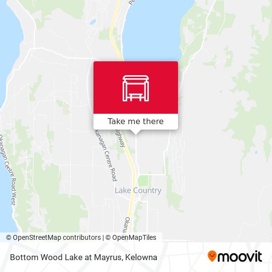 Bottom Wood Lake at Mayrus map