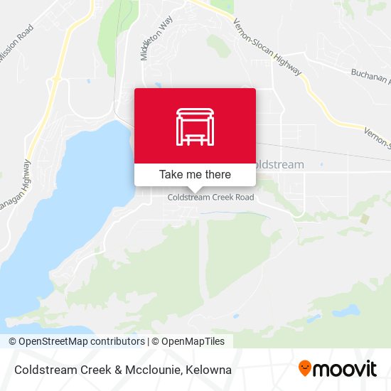 Coldstream Creek & Mcclounie map