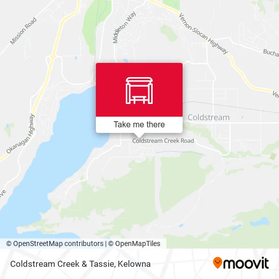 Coldstream Creek & Tassie map