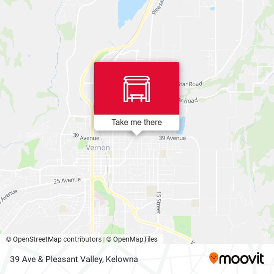 39 Ave & Pleasant Valley map
