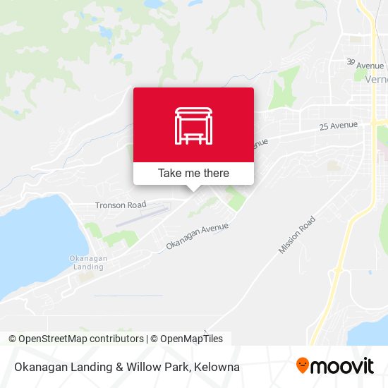 Okanagan Landing & Willow Park map
