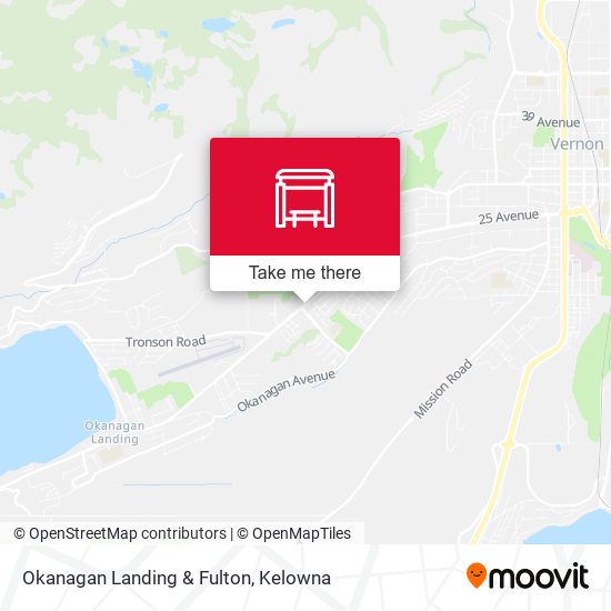 Okanagan Landing & Fulton map