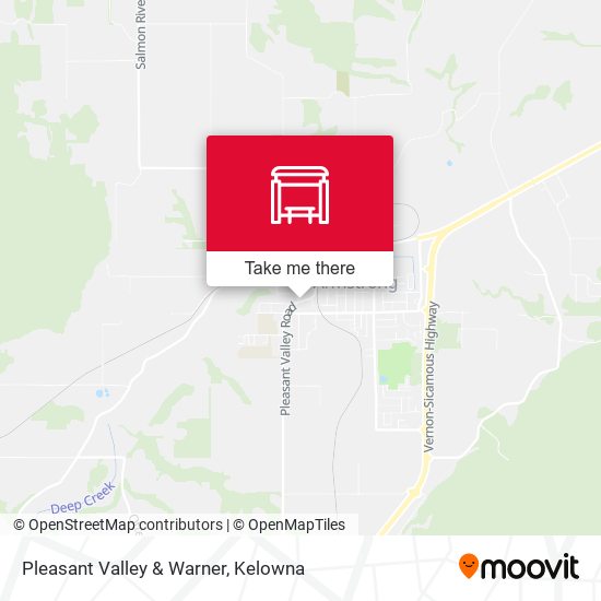 Pleasant Valley & Warner map