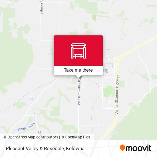Pleasant Valley & Rosedale map