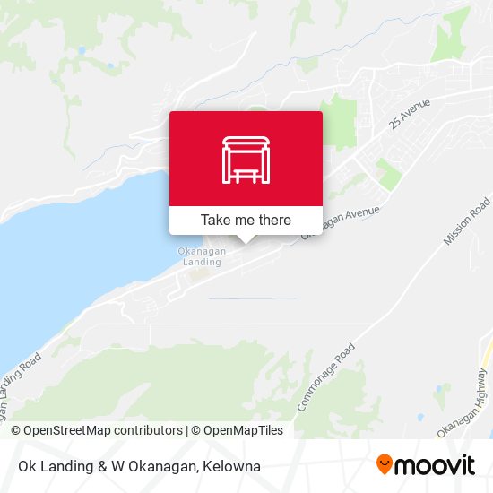 Ok Landing & W Okanagan map