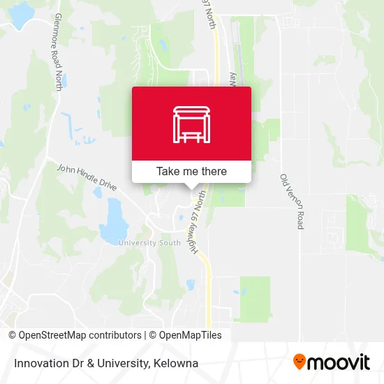 Innovation Dr & University map
