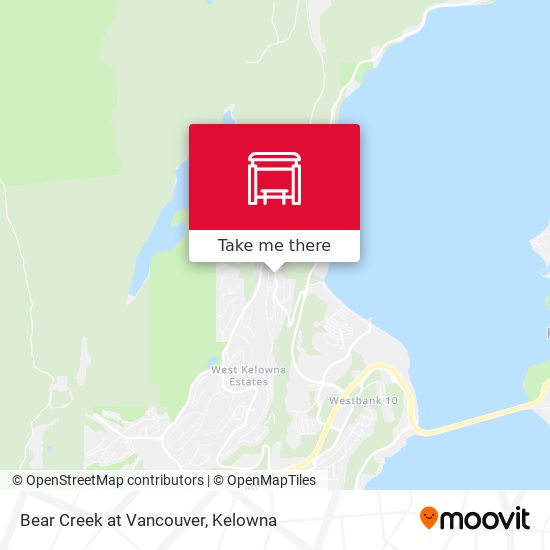 Bear Creek at Vancouver map