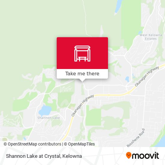 Shannon Lake at Crystal map