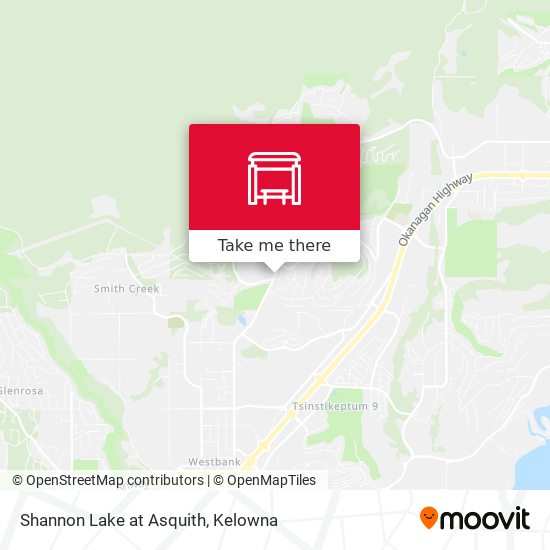 Shannon Lake at Asquith map