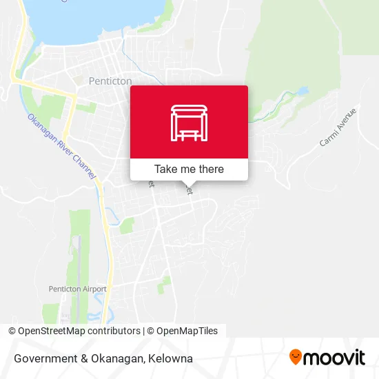 Government & Okanagan map
