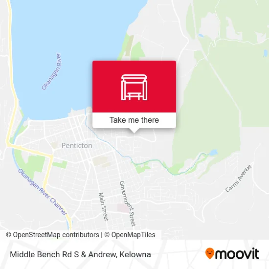 Middle Bench Rd S & Andrew map