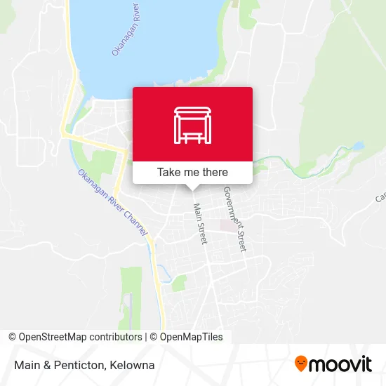 Main & Penticton map