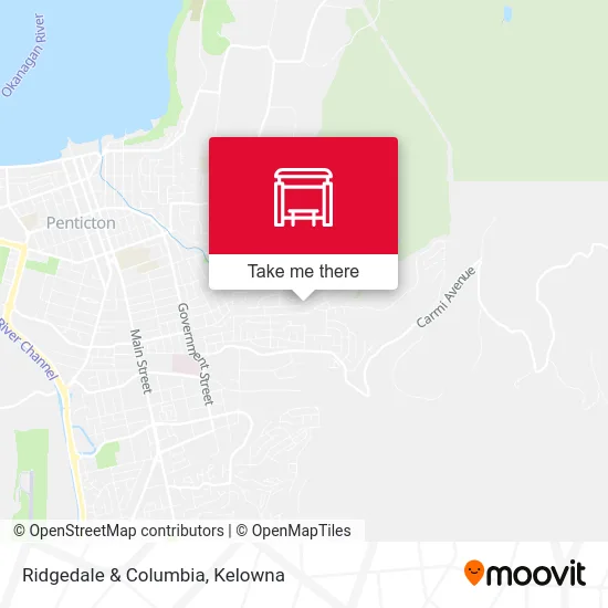 Ridgedale & Columbia map
