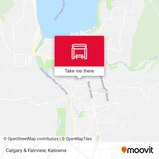 Calgary & Fairview map