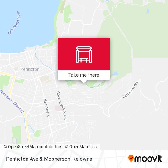 Penticton Ave & Mcpherson map