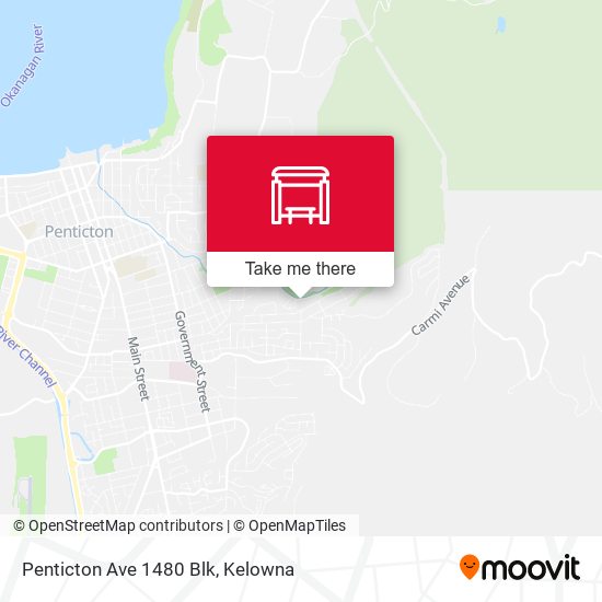 Penticton Ave 1480 Blk map