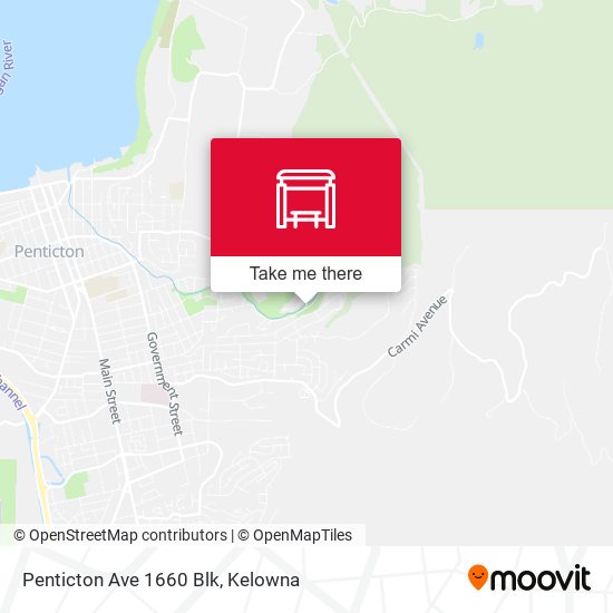 Penticton Ave 1660 Blk map