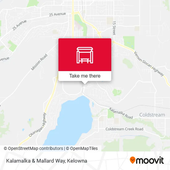 Kalamalka & Mallard Way map