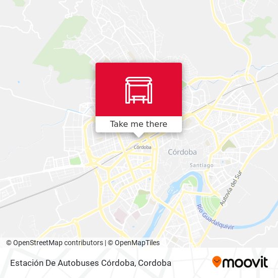 mapa Estación De Autobuses Córdoba