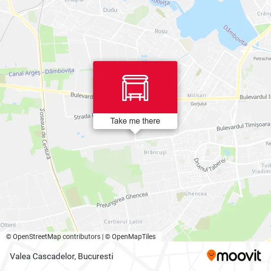 Valea Cascadelor map