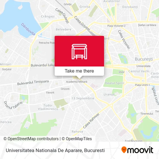 Universitatea Nationala De Aparare map