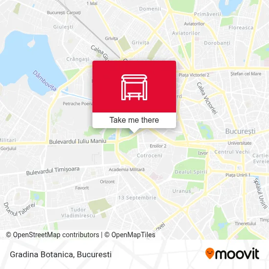 Gradina Botanica map