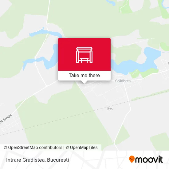 Intrare Gradistea map