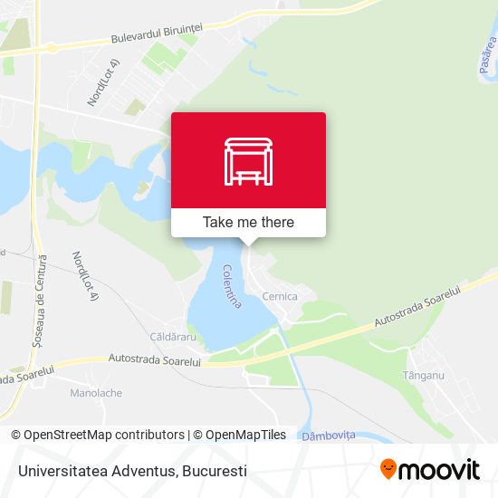 Universitatea Adventus map