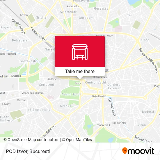 POD Izvor map
