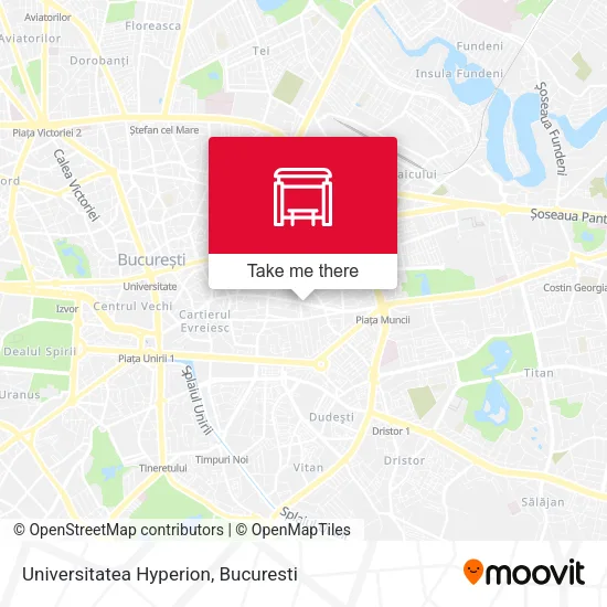 Universitatea Hyperion map