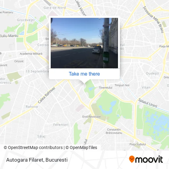 Autogara Filaret map