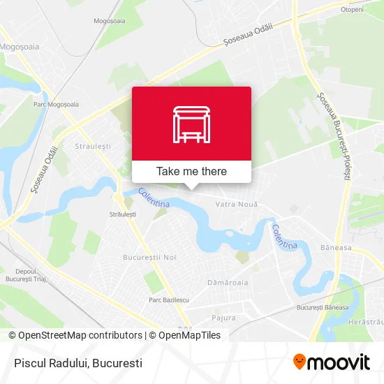 Piscul Radului map