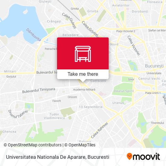 Universitatea Nationala De Aparare map