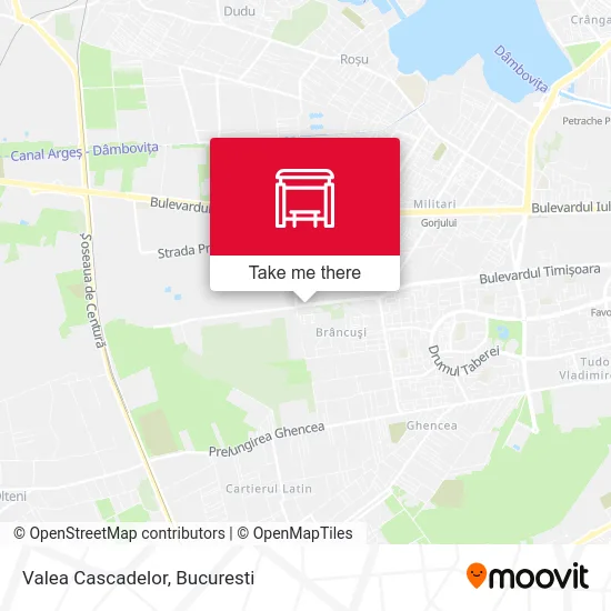 Valea Cascadelor map