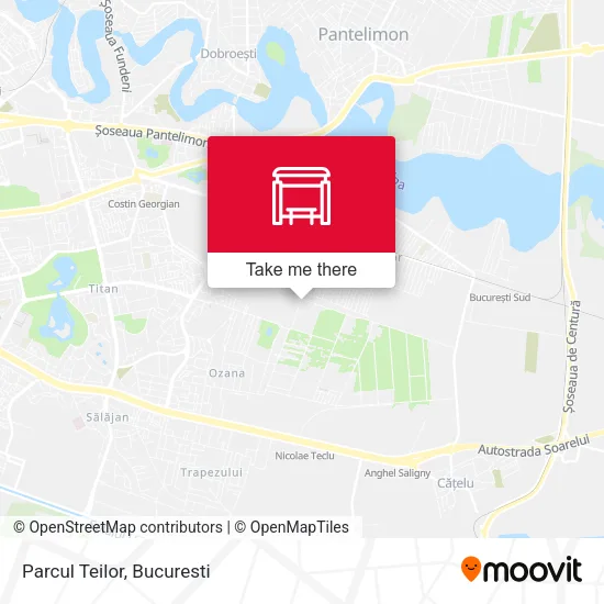 Parcul Teilor map