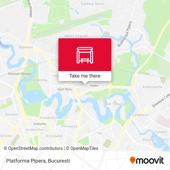 Platforma Pipera map