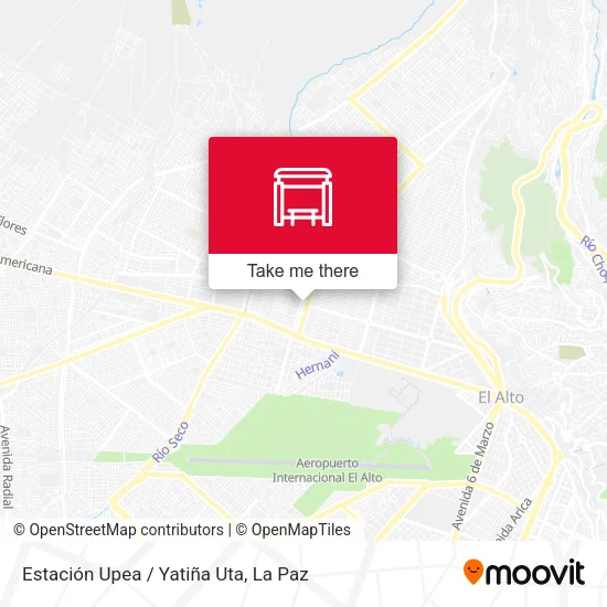 Mapa de Estación Upea / Yatiña Uta