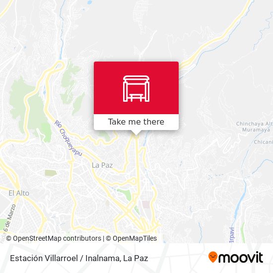 Estación Villarroel / Inalnama map