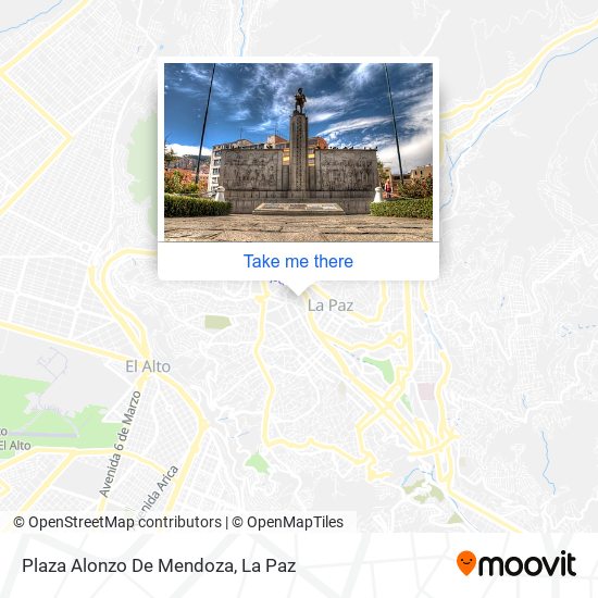 Plaza Alonzo De Mendoza map