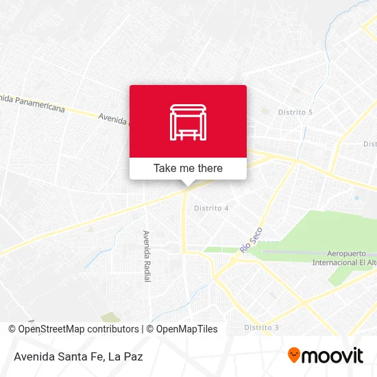 Avenida Santa Fe map