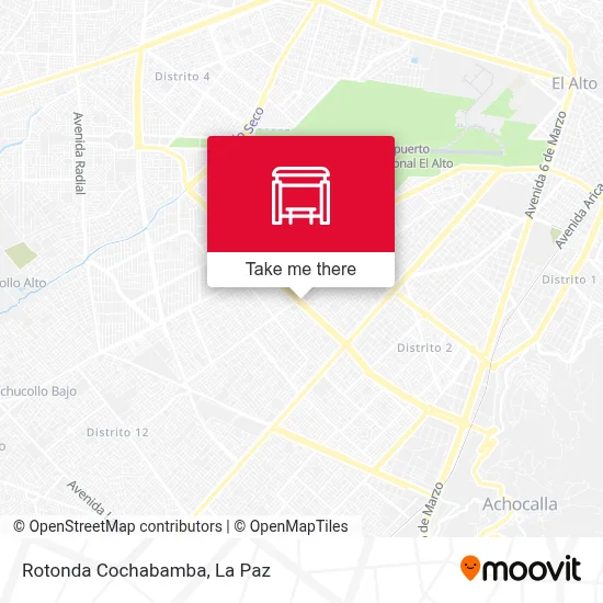 Rotonda Cochabamba map
